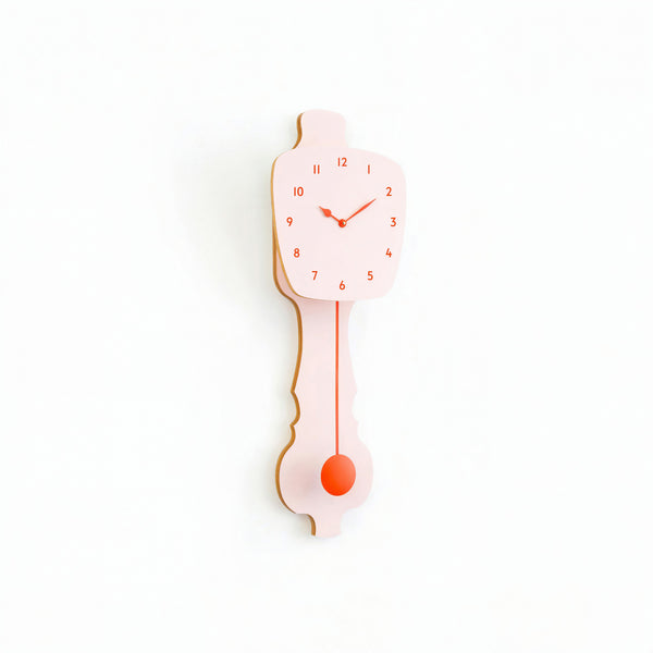 Wandklok Pastel Roze