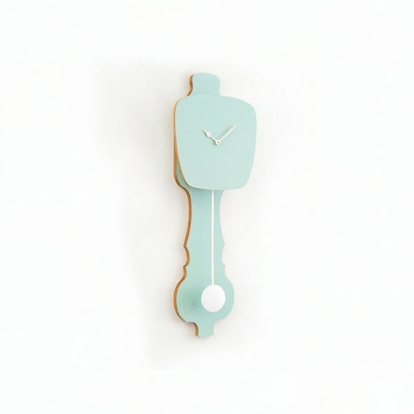Horloge murale vert pistache