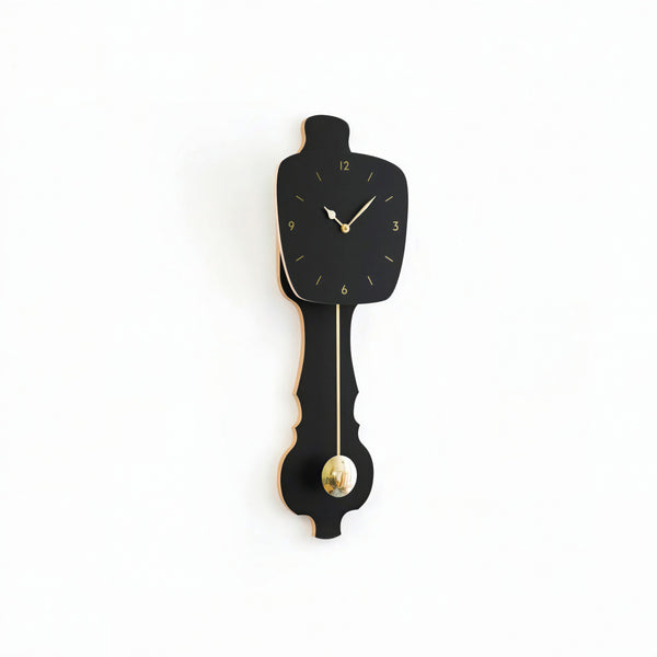Horloge murale Noir satiné (SE)