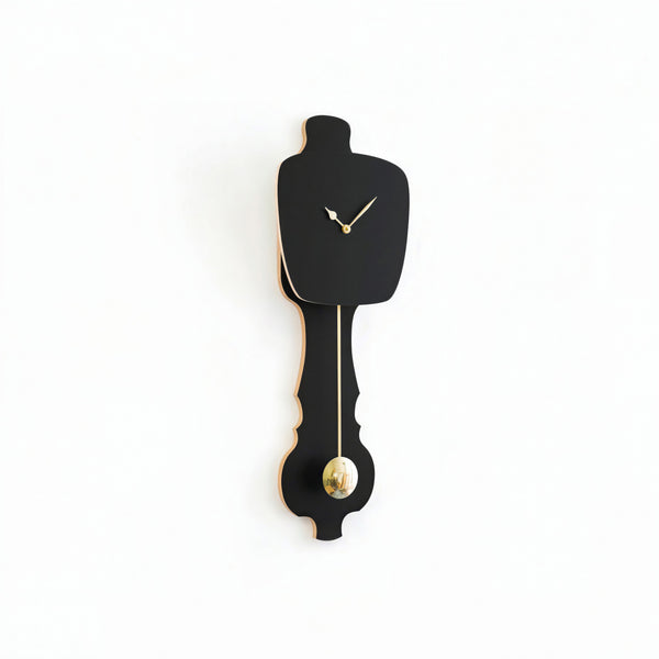 Horloge murale Noir satiné (SE)