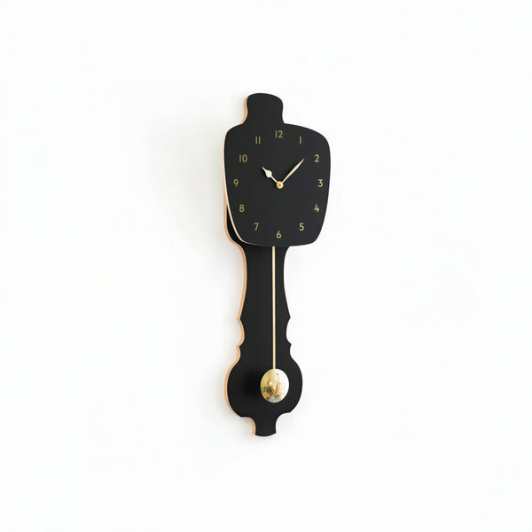Horloge murale Noir satiné (SE)