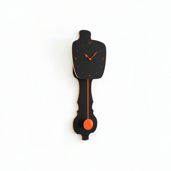 Horloge murale Noir satiné (SE)