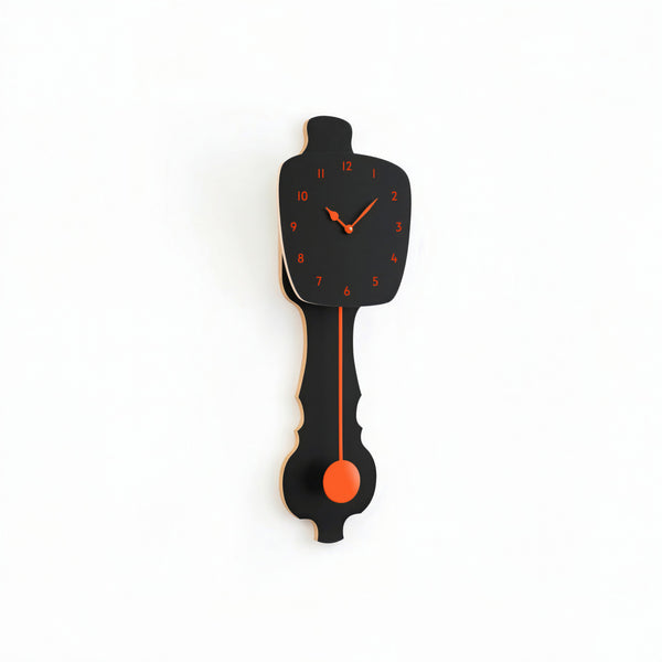Horloge murale Noir satiné (SE)