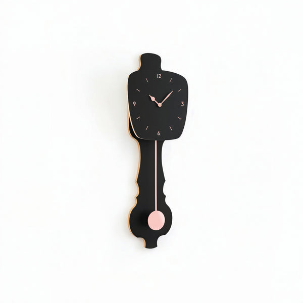 Horloge murale Noir satiné (SE)