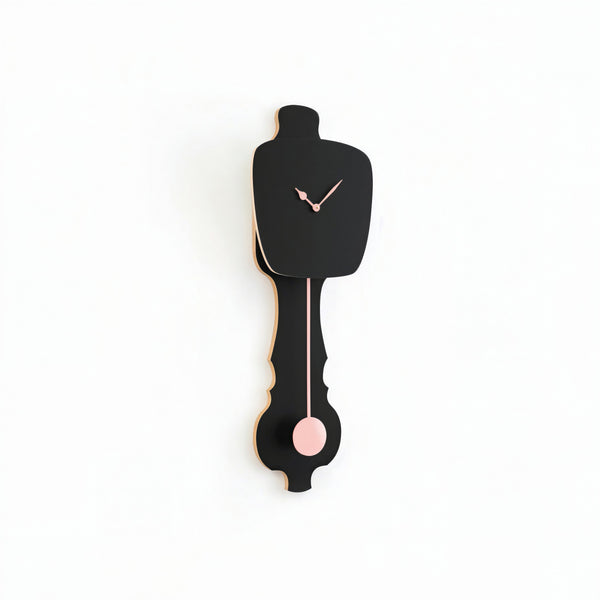 Horloge murale Noir satiné (SE)