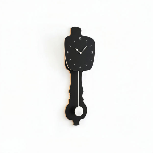 Horloge murale Noir satiné (SE)