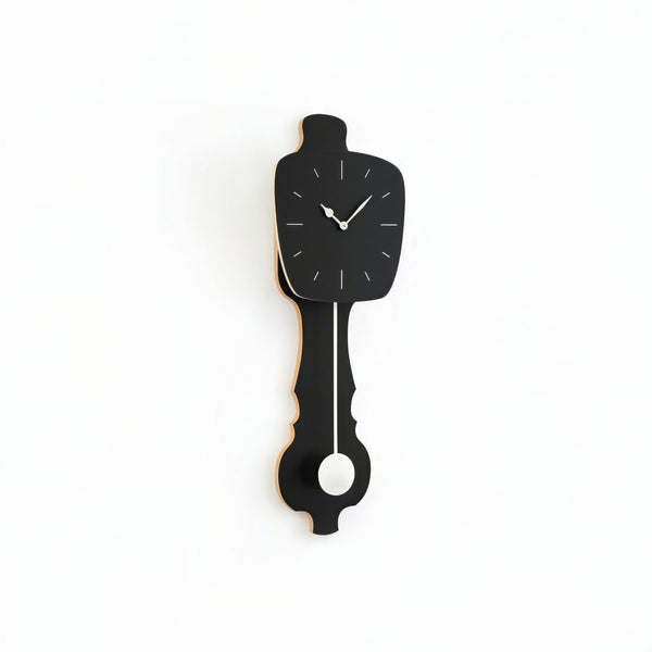 Horloge murale Noir satiné (SE)