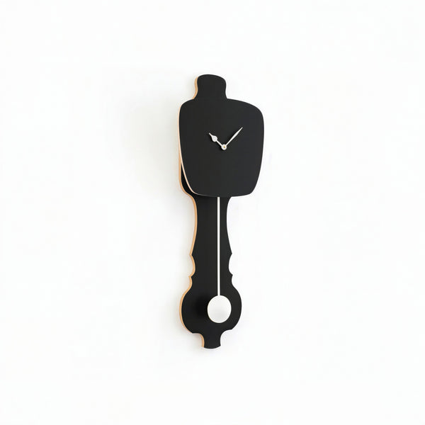 Horloge murale Noir satiné (SE)