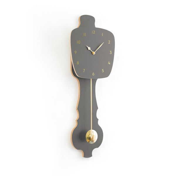 Wall Clock Stone Gray