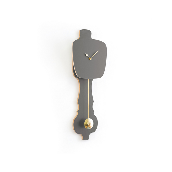 Wall Clock Stone Gray