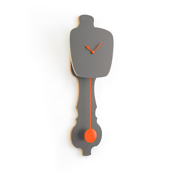 Wall Clock Stone Gray