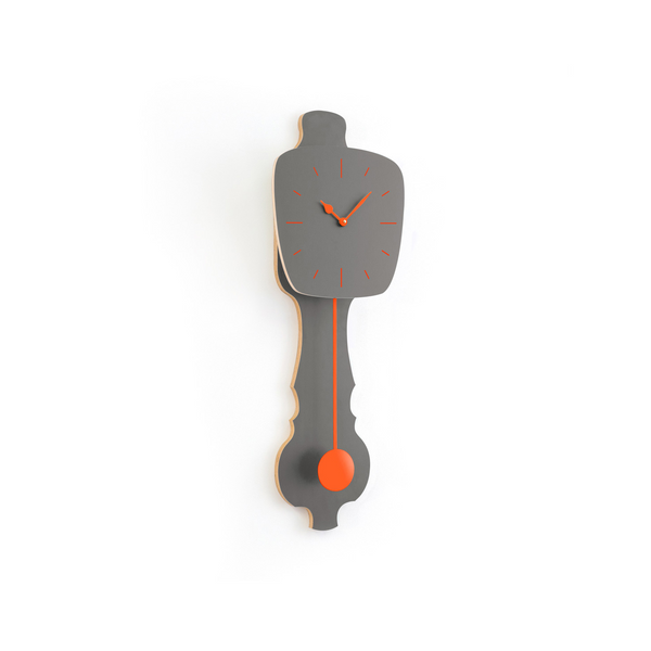Wall Clock Stone Gray