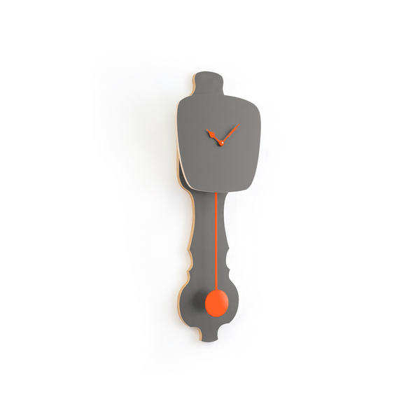 Wall Clock Stone Gray