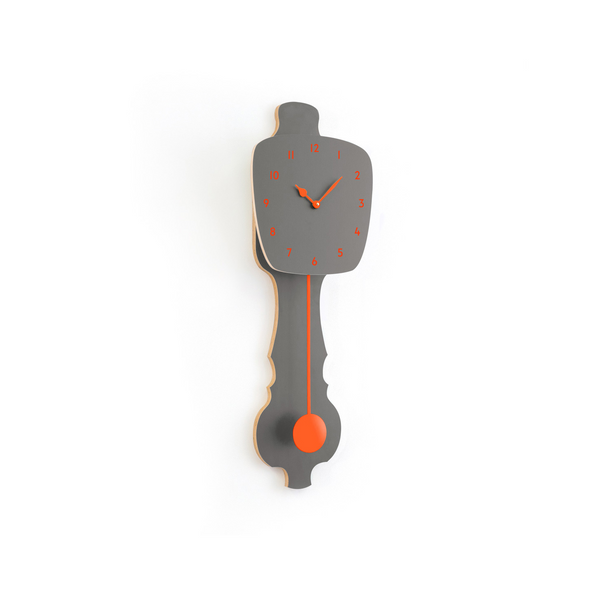 Wall Clock Stone Gray