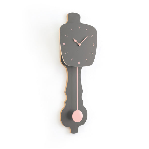 Wall Clock Stone Gray