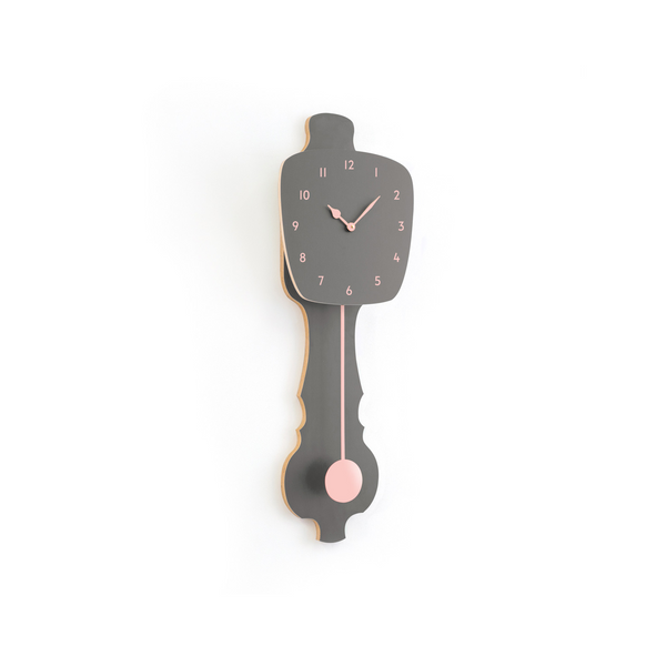 Wall Clock Stone Gray
