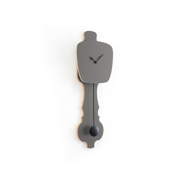 Wall Clock Stone Gray