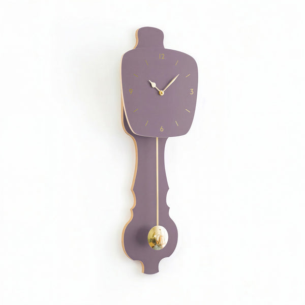 Wall Clock Lavender Gray