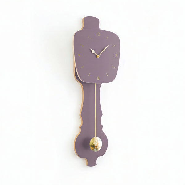 Wall Clock Lavender Gray