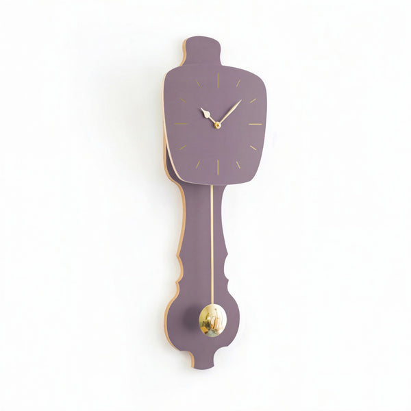 Wall Clock Lavender Gray