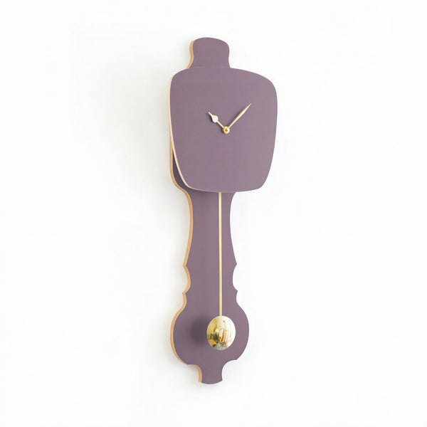 Wall Clock Lavender Gray