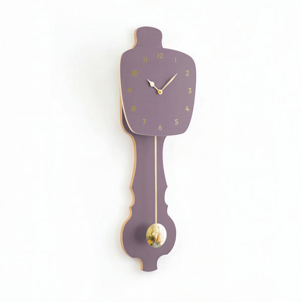 Wall Clock Lavender Gray