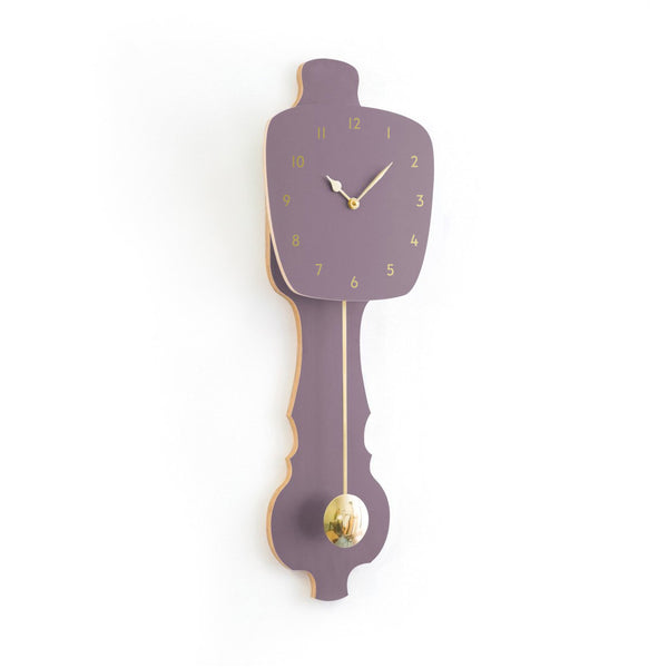Wall Clock Lavender Gray