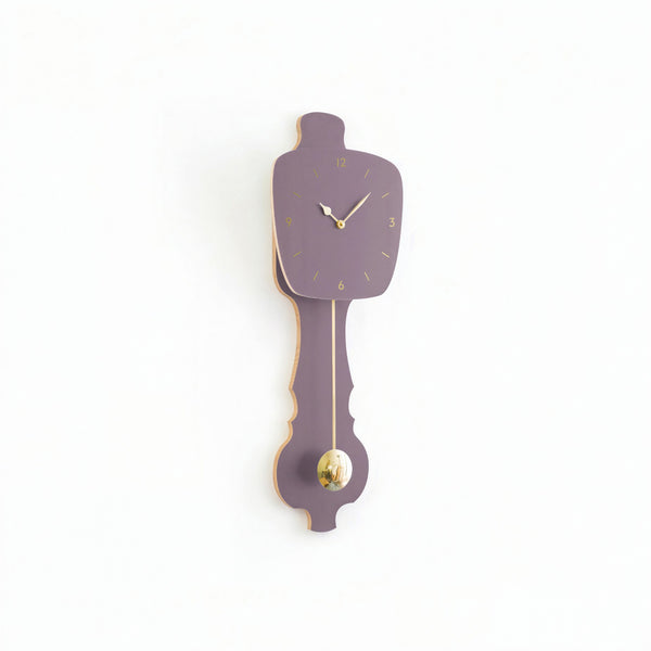Wall Clock Lavender Gray