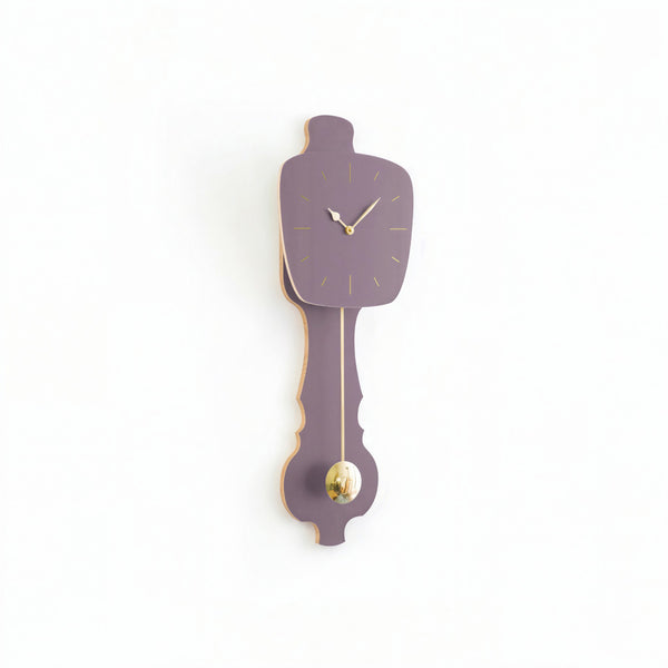 Wall Clock Lavender Gray