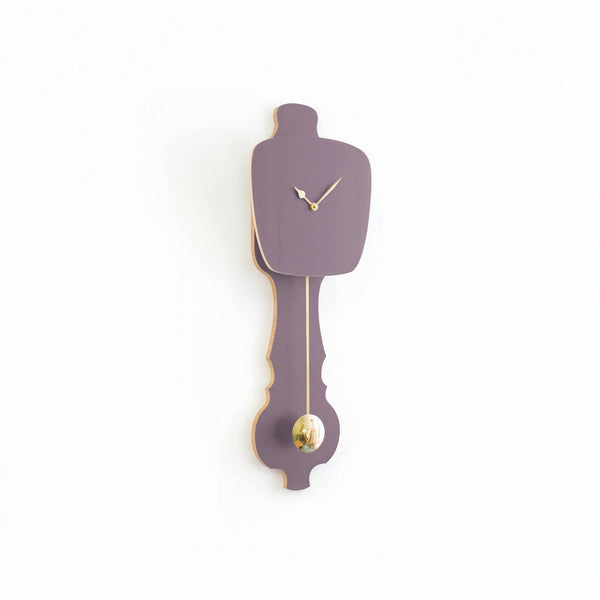 Wall Clock Lavender Gray