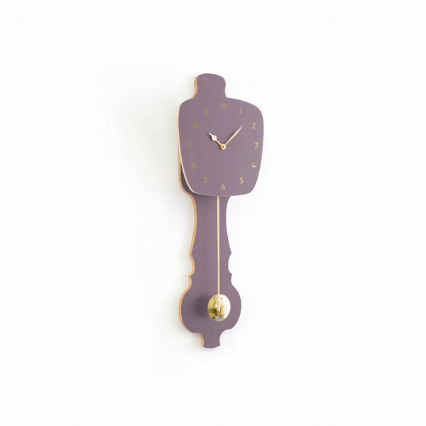 Wall Clock Lavender Gray