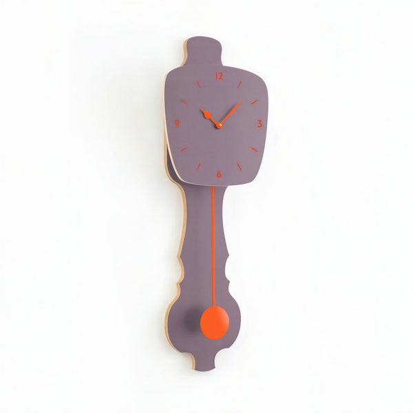 Wall Clock Lavender Gray