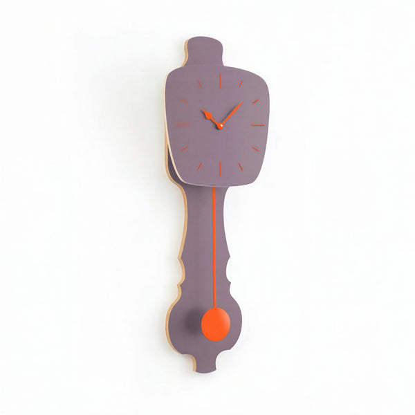 Wall Clock Lavender Gray