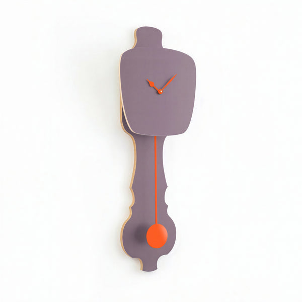 Wall Clock Lavender Gray