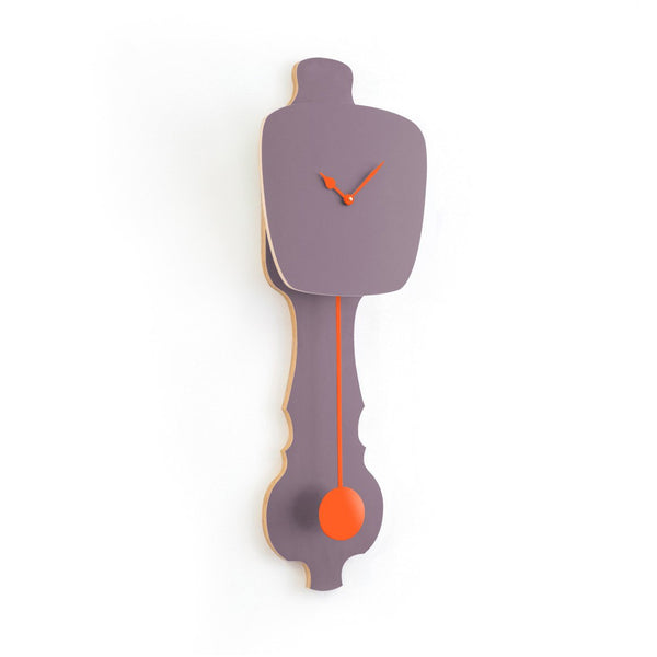 Wall Clock Lavender Gray
