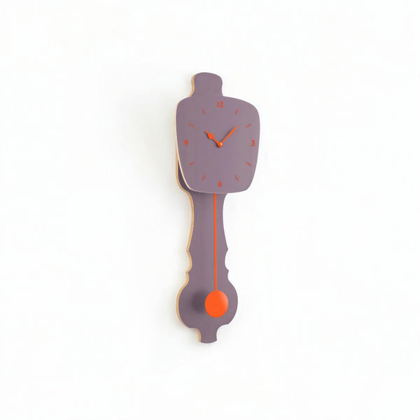 Wall Clock Lavender Gray
