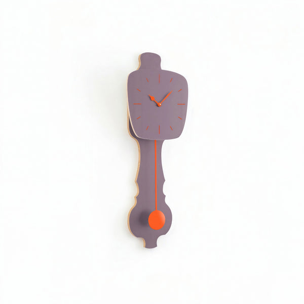 Wall Clock Lavender Gray