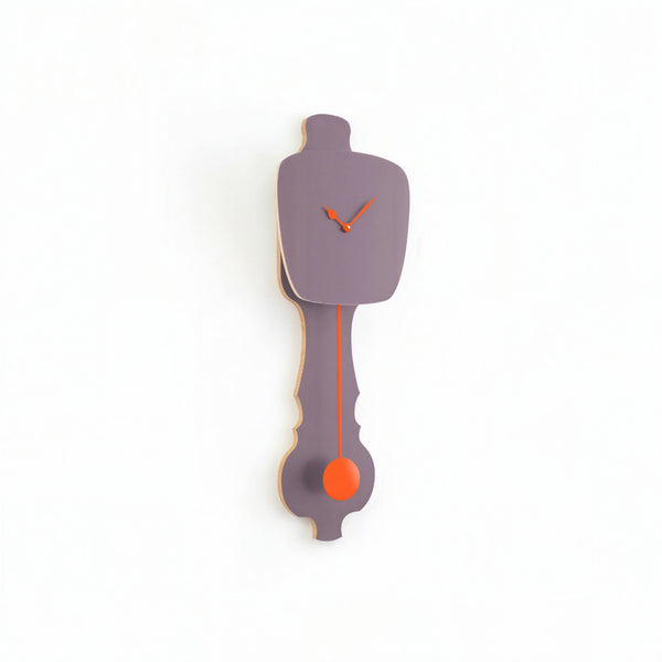 Wall Clock Lavender Gray