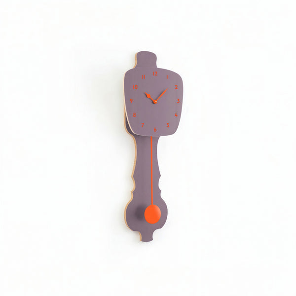 Wall Clock Lavender Gray