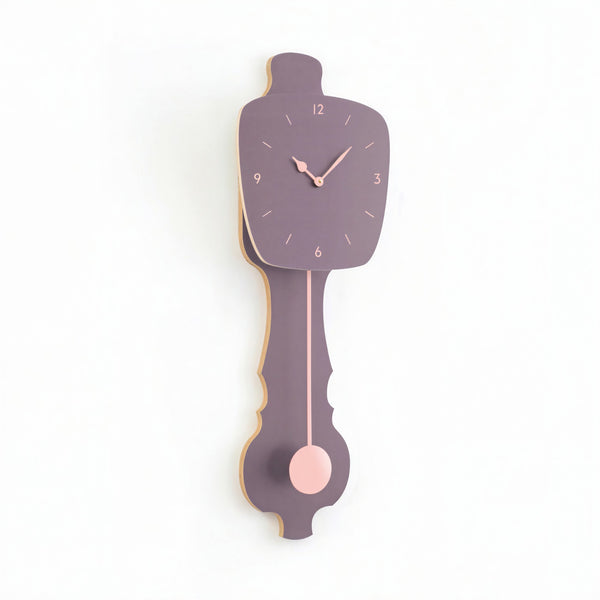 Wall Clock Lavender Gray