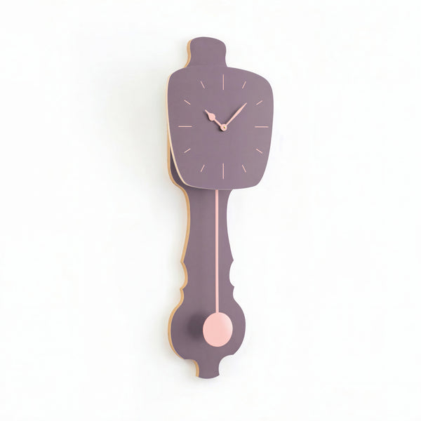 Wall Clock Lavender Gray