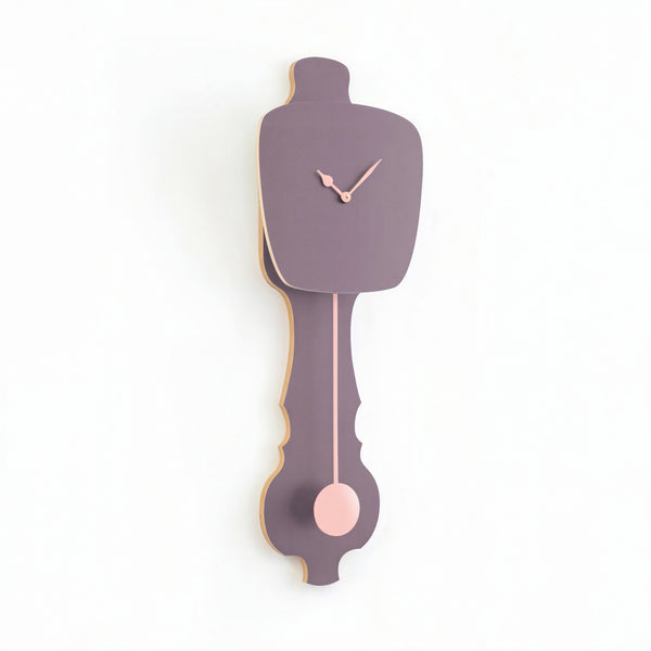 Wall Clock Lavender Gray