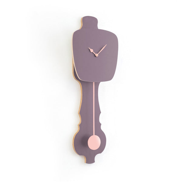 Wall Clock Lavender Gray