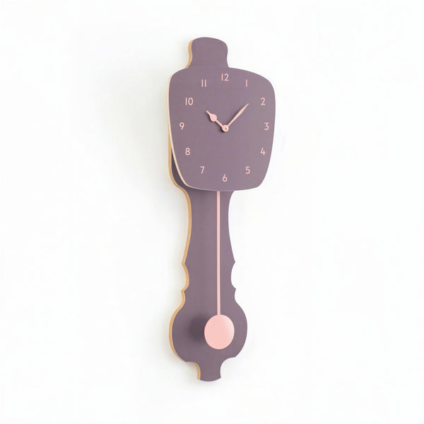 Wall Clock Lavender Gray