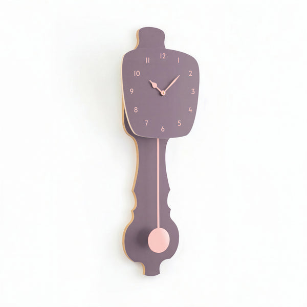 Wall Clock Lavender Gray