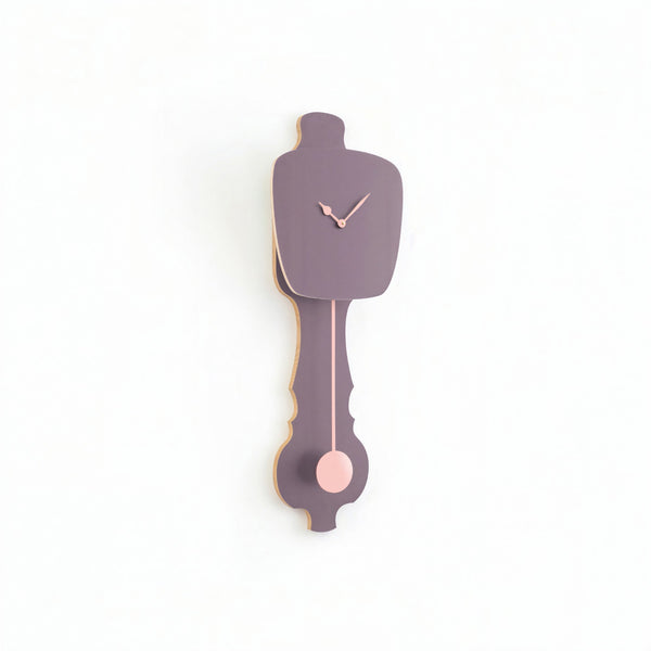 Wall Clock Lavender Gray