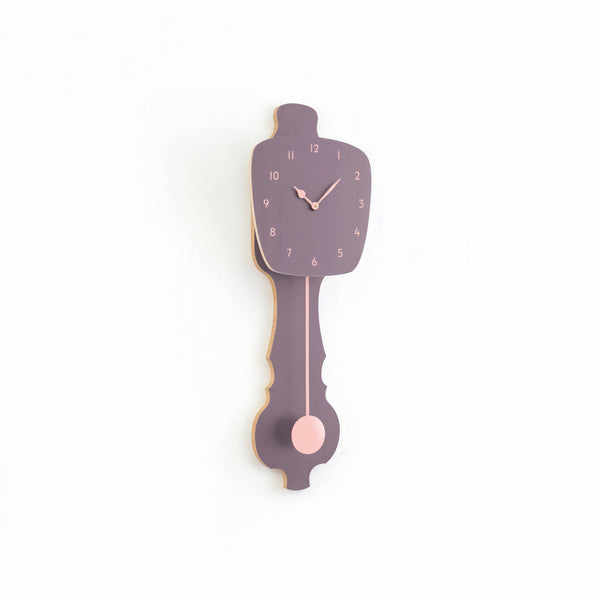 Wall Clock Lavender Gray