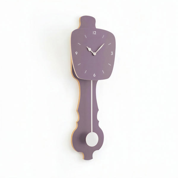 Wall Clock Lavender Gray