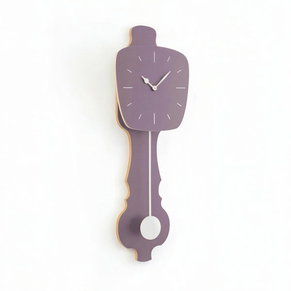 Wall Clock Lavender Gray