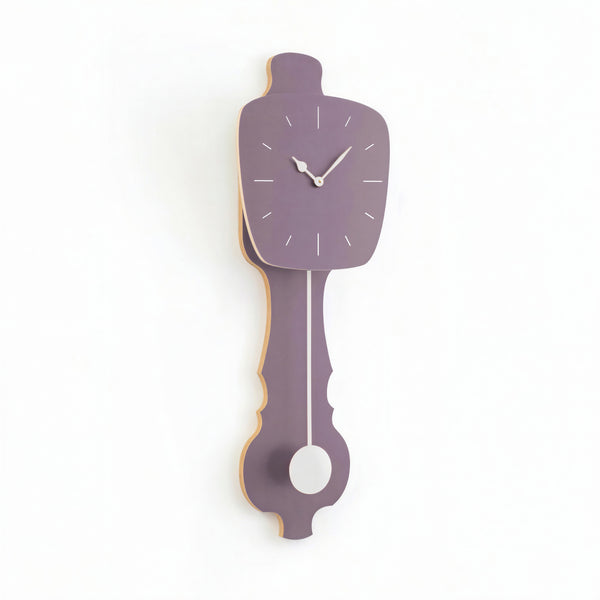 Wall Clock Lavender Gray